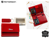 A two-piece gift set: wallet and keychain Peterson PTN SET-D-66-KCS