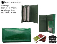 Women's leather wallet PTN 42100-SH Green