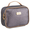 A glitter cosmetic bag with a handle PTN KOS-L03-B Silver Peterson