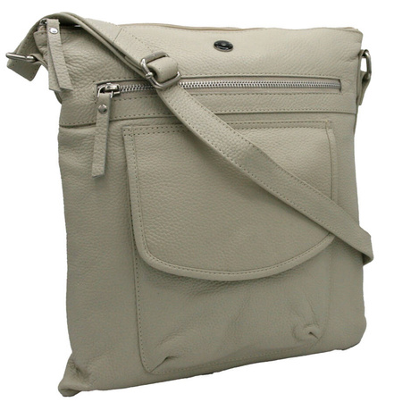 Torba skórzana+portfel PTN D72-DS Light Beige