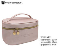 Leatherette make-up bag PETERSON PTN KOS-DA-3