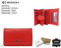 Portfel damski skórzany R-D1512-NCD Red