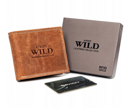 RFID leather wallet Always Wild N0035-CHM