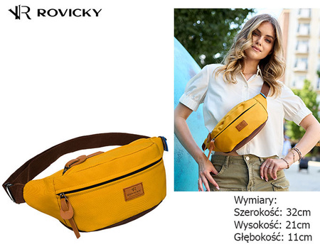 Saszetka nerka R-WB-J03 Yellow-Brown