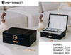 A jewelry box made of eco-leather PTN SZK-04A Black