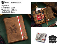 PETERSON PTN 340PW-01 2-1-4 RFID leather wallet