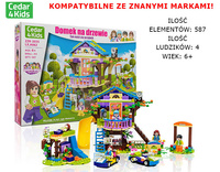 Klocki konstrukcyjne plastikowe CEDAR4KIDS ZZK-2035-LX.A062 MIX