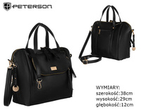 Torba z eko skóry PTN TOR-ALE-3 Black