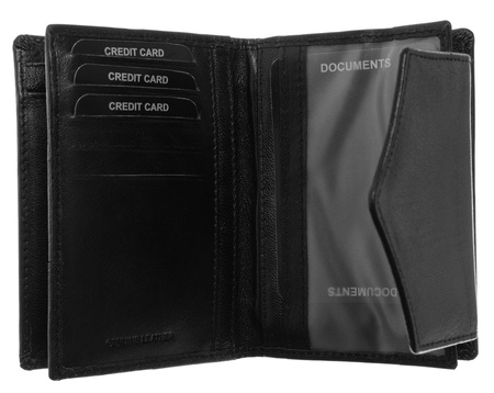 WOMEN'S leather wallet RD-01-GCL-NL Black