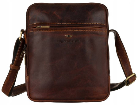 Torba skórzana PTN TB-8021-COM Cognac