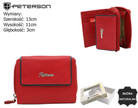 PTN KA-26 Red+Navy Leather Wallet