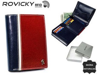 Portfel skórzany RFID ROVICKY 326-RBA-D