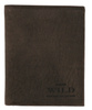 Vertical leather wallet CZ-04-HLF Brown