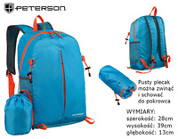 Plecak PTN 23006 L.Blue-Orange