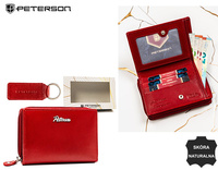 Gift Set: Wallet and Keychain Peterson PTN SET-D-67-KCS RED