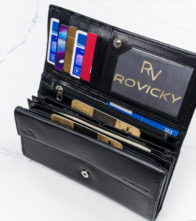 ROVICKY RFID leather wallet R-RD-12-GCL-Q