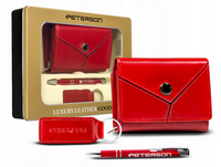 Peterson Gift Set: Wallet, Pen and Keychain PTN ZD34