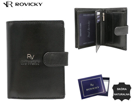 Leather wallet RV-7680278-5-L-BCA Black