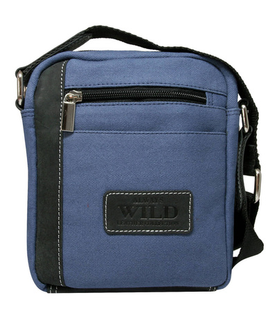 Torba skóra+Canvas 840-MHC NAVY