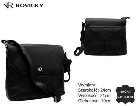 Torebka Damska skórzana R-TSL-08-CPDM Black