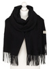 Large Women's Scarf with Fringes Peterson PTN SPV73 Black