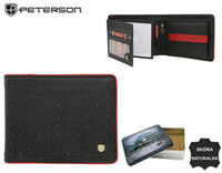 Peterson portfel sk. PTN 304.03 BLACK+RED