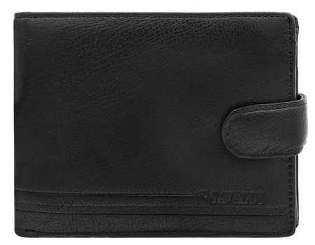Men's PU+Leather Wallet M538L-PU-6854 Black