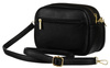 Set: handbag + pouch made from pebbled eco-leather PU R-KP-17-A19 Black