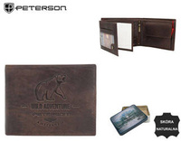 PETERSON PTN N992-BE-BEAR RFID leather wallet