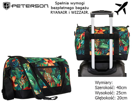 Patterned travel bag for carry-on luggage - Peterson