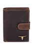 Men's leather wallet RM-04L-BAW BROWN