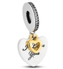 Srebrny charms I Love You Forever PETERSON CHW-001