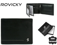 Portfel skórzany RFID ROVICKY N992-CMC Black