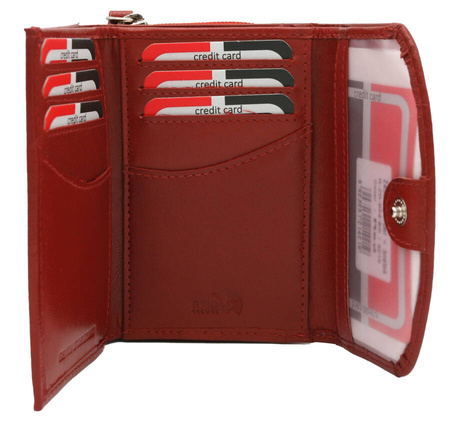 Women's Gift Set: Leather Wallet and Keychain Rovicky R-ZD-604-BG