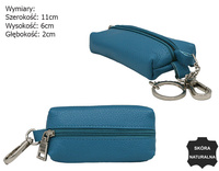 Leather Key Pouch SKL-001-NDM Turquise