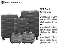 Zestaw walizek PTN 5806-SET Black