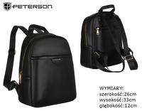 PETERSON PTN PLEC-ALE-3 eco leather backpack