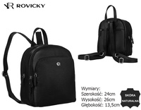 Plecak skórzany RV-2629-FTS Black