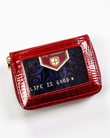 Patent leather women's wallet PTN PH33-1-RS Red