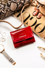 Patent leather women's wallet PTN PH32-1-RS Red