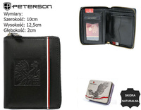 Peterson leather wallet PTN 340P-02 BLACK