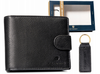 Men's Gift Set: Leather Wallet and Keychain PETERSON PTN SET-M-N992L-D