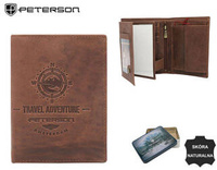 PETERSON PTN N4-BE-TRAV RFID leather wallet