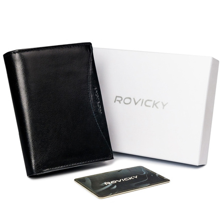 ROVICKY 1537-03-BOR RFID leather wallet