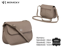 Torebka damska skórzana R-CL-6-FTS D.Beige