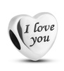 Srebrny charms Serce I LOVE YOU marki PETERSON CHP-004