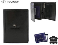 Portfel skórzany RFID ROVICKY RV-7680278-BCA