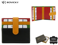 Skórzane etui na karty R-RE-24-17-GCL Black Multi