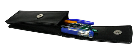 Leather case for pens E042-VT-NL BLACK