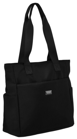 A women's shoulder shopper bag PTN CTY-04 Black